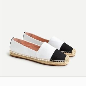 Women's J Crew Black and White Espadrilles